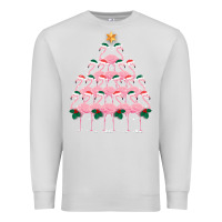 Dove Grey Christmas Tree Flamingo Premium Sweatshirt - Bettercallsaul