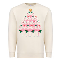 Sandshell Christmas Tree Flamingo Premium Sweatshirt - Bettercallsaul
