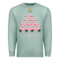 Seafoam Christmas Tree Flamingo Premium Sweatshirt - Bettercallsaul