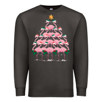 Smoke Christmas Tree Flamingo Premium Sweatshirt - Bettercallsaul