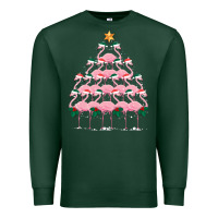 Sports Green Christmas Tree Flamingo Premium Sweatshirt - Bettercallsaul