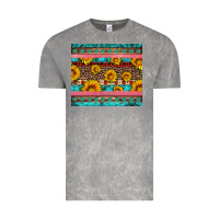 Cloud Rock western sunflowers turquoise Vintage Tee - Artiststas