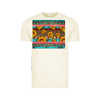 Vintage Arctic western sunflowers turquoise Vintage Tee - Artiststas