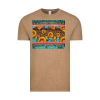 Vintage Coffee western sunflowers turquoise Vintage Tee - Artiststas