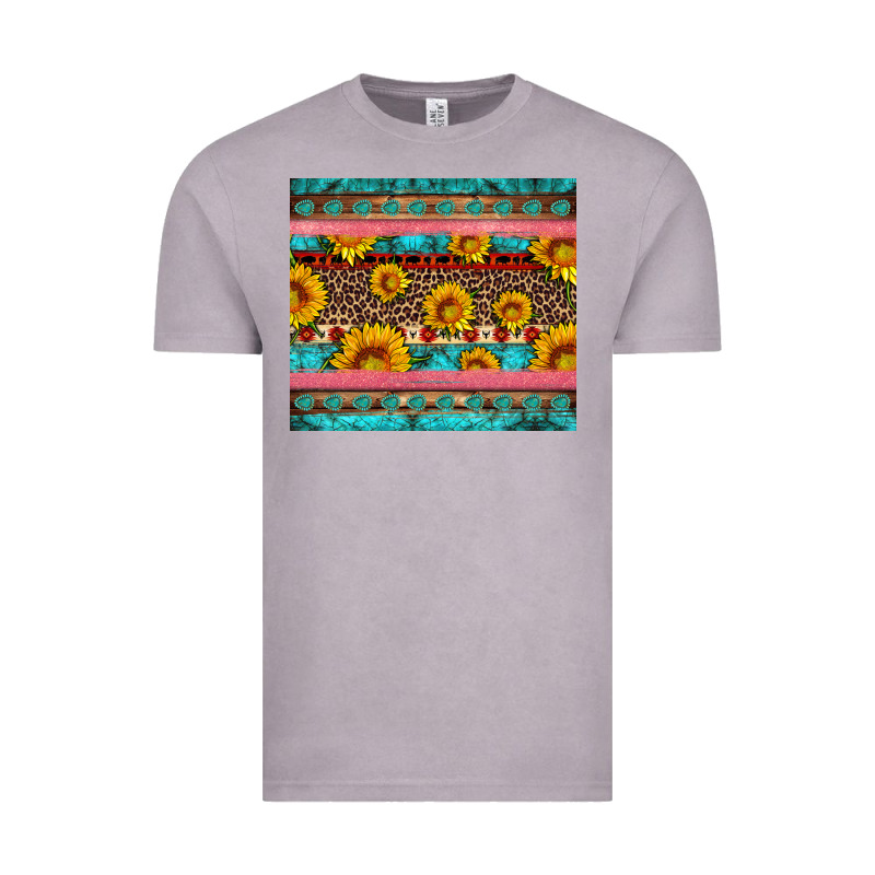 Western Sunflowers Turquoise Vintage Tee by Artiststas | Teevron