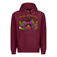 Burgundy My Favorite Monsters Call Me Mom Premium Hoodie - texasbilliewilder