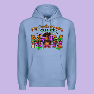My Favorite Monsters Call Me Mom Premium Hoodie Designed By Texasbilliewilder