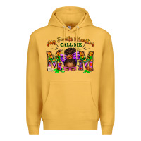 Mustard My Favorite Monsters Call Me Mom Premium Hoodie - texasbilliewilder