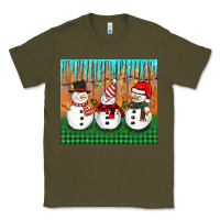 Army Green christmas snovman Classic Tee - BarkalooDesign