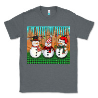 Charcoal Heather christmas snovman Classic Tee - BarkalooDesign