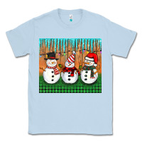 Dusty Blue christmas snovman Classic Tee - BarkalooDesign