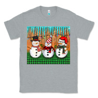 Heather Grey christmas snovman Classic Tee - BarkalooDesign