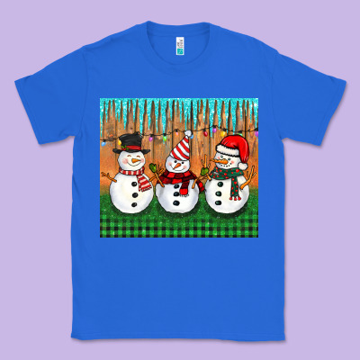 Christmas Snovman Classic Tee Designed By Barkaloodesign