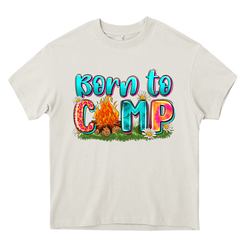Born To Camp Heavy Core Tee by Zillion Design Studio | Teevron