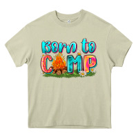 Mossy born to camp Heavy Core Tee - Zillion Design Studio