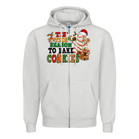 Tis' The Season To Bake Cookies Zipper Hoodie | Teevron