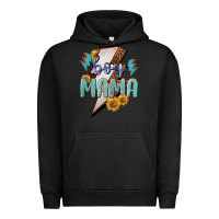 Pigment Black Boy mama lightning bold mother's day Urban Hoodie - HowdyJamesFarm