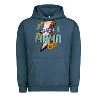 Pigment Midnight Navy Boy mama lightning bold mother's day Urban Hoodie - HowdyJamesFarm