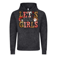 Vintage Black let's do this girls baseball Vintage Hoodie - Jasminsmagicworld