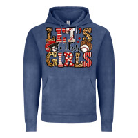 Vintage Denim let's do this girls baseball Vintage Hoodie - Jasminsmagicworld