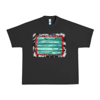Pigment Black cowhide bandana wood background Urban Heavy Tee - AdoDesignShop