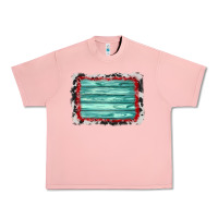 Salmon cowhide bandana wood background Urban Heavy Tee - AdoDesignShop