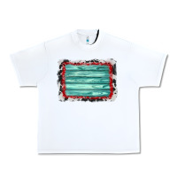 White cowhide bandana wood background Urban Heavy Tee - AdoDesignShop