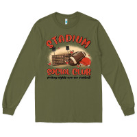 Army Green stadium social club football Long Sleeve Tee - MaliasSmallBusiness
