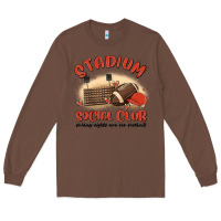 Chestnut stadium social club football Long Sleeve Tee - MaliasSmallBusiness