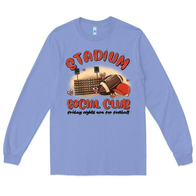 Stadium Social Club Football Long Sleeve Tee by MaliasSmallBusiness | Teevron