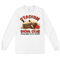 White stadium social club football Long Sleeve Tee - MaliasSmallBusiness