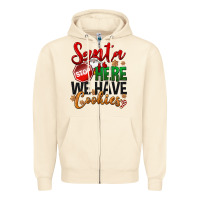 Sandshell Santa here we have cookies Zipper Hoodie - NancyCooperArtShop
