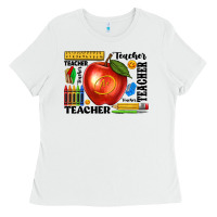 White teacher Ladies Tee - texasbilliewilder