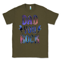 Army Green Dad You Rock Classic Tee - LillyAllenDesigns