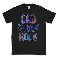 Black Dad You Rock Classic Tee - LillyAllenDesigns