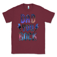 Burgundy Dad You Rock Classic Tee - LillyAllenDesigns