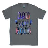 Charcoal Heather Dad You Rock Classic Tee - LillyAllenDesigns
