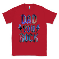 Red Dad You Rock Classic Tee - LillyAllenDesigns