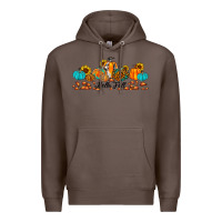 Coffee hello fall pumpkin sunflower Premium Hoodie - JahusDesignShop