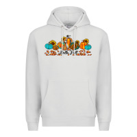 Dove Grey hello fall pumpkin sunflower Premium Hoodie - JahusDesignShop