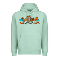 Seafoam hello fall pumpkin sunflower Premium Hoodie - JahusDesignShop
