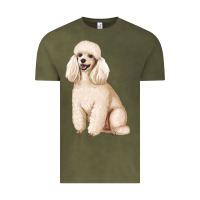 Vintage Olive standart poodle Vintage Tee - Artiststas