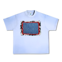 Grape Ice cowhide bandana denim background Urban Heavy Tee - AdoDesignShop