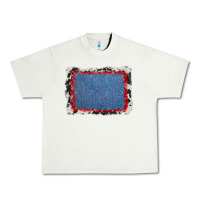 Pistachio cowhide bandana denim background Urban Heavy Tee - AdoDesignShop