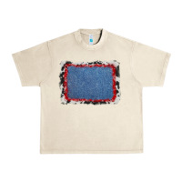 Sandshell cowhide bandana denim background Urban Heavy Tee - AdoDesignShop