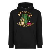 Black Cactus Christmas Heavyweight Hoodie - Bettercallsaul