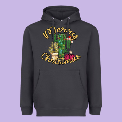 Cactus Christmas Heavyweight Hoodie Designed By Bettercallsaul