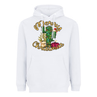 White Cactus Christmas Heavyweight Hoodie - Bettercallsaul