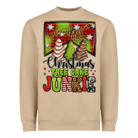 Christmas Tree Cake Junkie Heavyweight Sweatshirt | Teevron