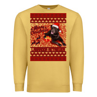 Antique Gold Merry Christmas Labrador Retriever Premium Sweatshirt - Bettercallsaul